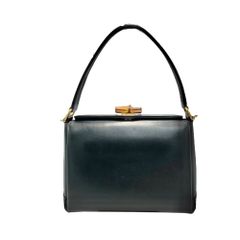 【真贋判定済】GUCCI グッチ バンブーターンロック2wayショルダー 000・26 ブラック レディースバッグ B04265WRUD