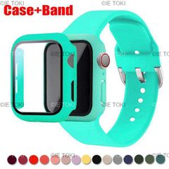 Apple Watch用シリコンストラップ iwatchシリーズ用ガラスカバー9  8  7  6 se 5 4 3 2 1 45mm 41mm  42mm  44mm  40mm  38mm
