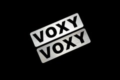 EE-527-2 VOXY 銀黒 アクリル2層 ステッカー トヨタ ヴォクシー 70 80 90 カスタム 前期 後期 モデリスタ 2枚1セット