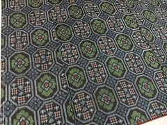 平和屋着物＊夏物 六通柄袋帯 籬草花文 銀糸 正絹 逸品 DAAX0513cm