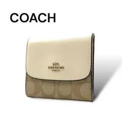 COACH　コーチ　折り財布　三つ折り　シグネチャー　PVC　PA064