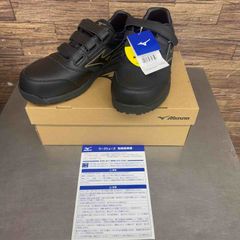【未使用品】 ミズノ 安全靴 ワークシューズ オールマイティ F1GA210509 27.5cm ブラック×ゴールド 【桶川店】のサムネイル