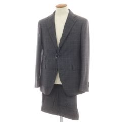 中古】ラルディーニ LARDINI ウールナイロン チェック ベスト