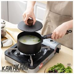 片手鍋 鍋 16cm IH・ガス対応 手作り鉄鍋 鍋蓋付 鉄製 洗いやすい ブラック
