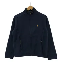 POLO RALPH LAUREN ポロ・ラルフローレン ワンポイントロゴ刺繡 ジップアップカーディガン sizeM(10-12)/ネイビー