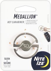 送料無料 ナイトアイズ(NITEIZE)メダリオン キーカラビナー アウトドア 自転車 カギ カバン