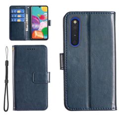 【KSK】SAMSUNG Galaxy A41 SC-41A SCV48(6.10インチ)対応 手帳型 ケース カード SC-41A au SCV48（ネイビー）収納 レザー 携帯カバー 銀行カード現金 スマホケース ネット スタンド 防塵 防水 スマホケース