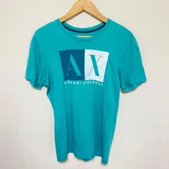 (^w^)b ARMANI EXCHANGE アルマーニエクスチェンジ Tシャツ 半袖 プルオーバー クルーネック  グリーン 緑 エメラルド ミント ロゴ プリント さわやか おしゃれ かわいい 夏 海 デイリー お出かけ キレイめ ユニセックス メンズ