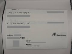スパリゾートハワイアンズ 無料入場券 2枚 ペアチケット　(有効期限7月末迄)
