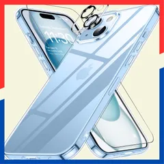 【即日発送】スマホケース カバー SGS認証 ワイヤレス充電対応 黄ばみ防止 ケース ケース 透明 ケース 用 用 用 6.1インチ アイホン15 耐久性 米軍MIL規格 アイフォン15 XIWXI カメラレンズ保護付き 耐衝撃 クリア iphone15