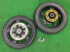 ゼファー1100 ホイール 前後 1297/1298 ZRT10A-009*** カワサキ 純正 1992年式外し ZRT10A 1297 1298 ディスク リアハブ 【中古】 82 ゼファー1100 ホイール 前後 1297/1298 ZRT10A-009*** カワサキ 純正