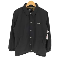 極美品■STUSSY ステューシー【XL】刺繍ロゴ ジップブルゾン ブラック. STUSSY ステューシー パーカー 黒 ブラック XL センターロゴ