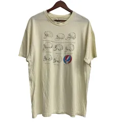 ヴィンテージ vintage 90's グレイトフル・デッド GRATEFUL DEAD スカル USA製 バンド Tシャツ ホワイト XLサイズ 201MT-3769 VB