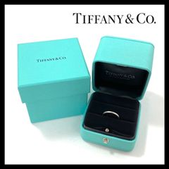 【TIFFANY&Co.】PT950 ハンド リング 総重量約2g 9号 プラチナ ウェディング 指輪 ティファニー (SER2289)