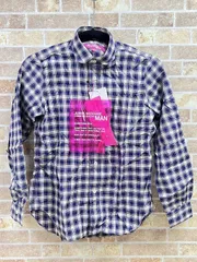 1円〜! タグ付/保管品! JUNYA WATANABE COMME des GARCONS MAN/ジュンヤ ワタナベ ギャルソン チェック 長袖シャツ Mサイズ 【2494y2】