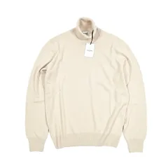 GRAN SASSO グランサッソ / タートルネックニットセーター ハイゲージ 春秋冬 ウール ビスコース カシミヤ ライトベージュ 413680のサムネイル