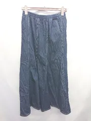 ◇ Θ CIAOPANIC TYPY チャオパニックティピー ロング フレア デニム スカート サイズONE ネイビー系 レディース E  【1507010007399】