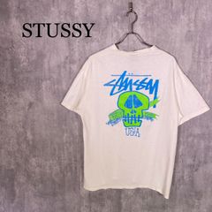 STUSSY ステューシー スカル ドクロ 8ボール 半袖 Tシャツ ブルー系