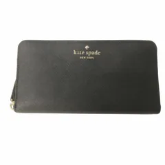 ケイトスペード KATE SPADE 長財布 ロングウォレット レザー ロゴ ラウンドファスナー 黒 ブラック 0718 GY06のサムネイル