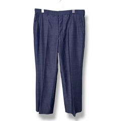 80s Patterned Slacks 80年代 絣柄 スラックス ブルー グレー YZIP YKK 古着 ヴィンテージ ビンテージ
