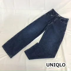 ◎UNIQLO ユニクロ　ワイドフィットカーブジーンズ ブルー 27インチ