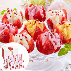 【10個】博多あまおう 花いちごのアイス　3種　苺　練乳　マンゴー　アイスギフト　のし