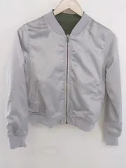 ◇ URBAN RESEARCH Sonny Label リバーシブル 長袖 ジップアップ ジャケット サイズ36 グレー系 カーキ系 レディース  【中古】 【1206240012400】