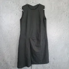 美品　ブランベール　ツイスト　タック入り　ウール素材　アシンメトリー　ワンピース 美品 ブランベール ツイスト タック入り ウール素材