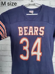 M／USA製／ローリングス／フットボールＴシャツ／80s／90s／アメカジ／ビンテージ／Rawlings／NFL／シカゴベアーズ／シングルステッチ