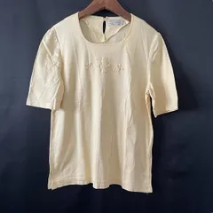 #snc レリアン Leilian カットソー 11 黄 Tシャツ 半袖 刺繍 ラインストーン 美品 レディース [944946]のサムネイル