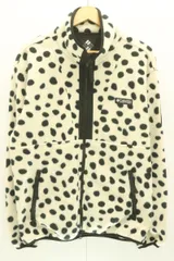 【中古】 Columbia メンズフリースジャケット M atmos Back Bowl Full Zip Fleece Columbia M アイボリー ドット