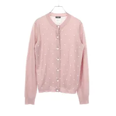 シャネル CHANEL カーディガン ココマークパールボタン P50018K06342 ピンク カシミヤ カーディガン レディース Used A
