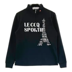 サイズ：S LE COQ GOLF ルコックゴルフ  ハーフジップ 長袖Tシャツ  ブラック系 [240101469473] ゴルフウェア レディース ストスト