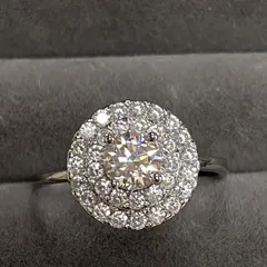 Rフリー120  モアサナイト　三重丸　S925リング