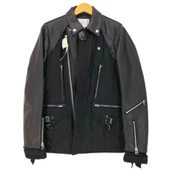希少稀な ドッキング 異素材 SACAI 極美品 2way 21ss ライダース ブルゾン ジャケット・アウター