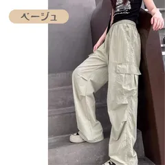 送料無料 ベージュ ガールズ カーゴパンツ ロングパンツ ダンスファッション 韓国子供服 サイドポケット付き ゆったり カジュアル ストリート 120cm 130cm 140cm 150cm 160cm 170cm