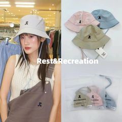 新品 Rest&Recreation スト&レクリエーション RRロゴ刺繍   ベーシック カジュアル サンハット 帽子 フィッシャーマンハット【3色選択可能】