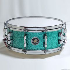 [新品] SAKAE OSAKA HERITAGE　SD1455MA/M-TC 14”x5.5” Maple Snare [Turquoise Champagne] [特価品]