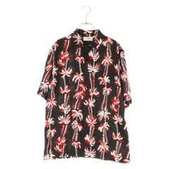 CELINE セリーヌ 23SS Hawaiian Shirt in Printed Viscose 2C946727T ビスコースプリンテッドハワイアン半袖シャツ ブラック/レッド