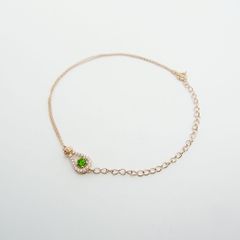 ジェムケリー ビジョード ラルム セレク ブレスレット デマントイド ガーネット 0.205ct 0.08ct K18PG Sランク