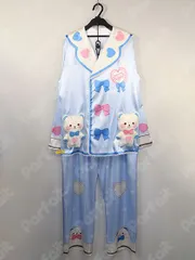 コスプレ衣装 プロジェクトセカイ／ホワイトデー限定パジャマ衣装（男性用青：韓国版）（男性XLサイズ）