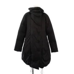 セオリーリュクス theory luxe ダウンコート スタンドカラー ボリュームカラー アウター ロング丈 38 黒 ブラック /BBのサムネイル
