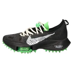 NIKE (ナイキ) ×OFF-WHITE Air Zoom Tempo NEXT% オフホワイト エアズーム テンポ ネクスト% フライニット ローカットスニーカー CV0697-001 ブラック/グリーンのサムネイル