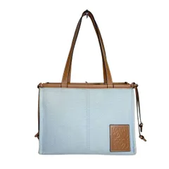 ロエベ LOEWE トートバッグ キャンバス レザー アナグラム