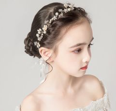 髪飾り 結婚式 花 お呼ばれ 子供 結婚式参列 リボン 花嫁 パール 子供用 キッズ ウエディング ウエディングドレス おしゃれ 花冠 白 新婦 ティアラ 人気 披露宴 普段使い フラワー ヘアセット ヘアアクセサリー ヘッドドレス ヘアバンド ヘアアクセ