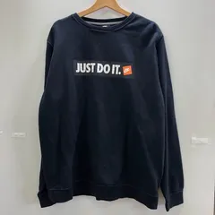 NIKE ナイキ スウェット トレーナー JUST DO IT ボックスロゴ 裏起毛 CHINA製 メンズ XL ブラック