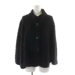 アルマーニ コレツィオーニ ARMANI COLLEZIONI ニット ジャケット モヘヤ混 2 M 黒 ブラック /AN27のサムネイル