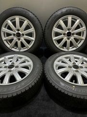 ★165/65R14 BRIDGESTONE/VRX2 21年製 BALMINUM 14インチ 5.5J +39 100 4H スタッドレス 4本 タンク ルーミー パッソ (南1-G999)