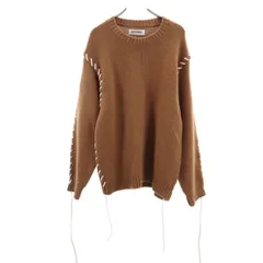DISCOVERED ディスカバード 23AW 日本製 長袖 レザールーピング セーター 3 ブラウン ニット メンズ 古着のサムネイル