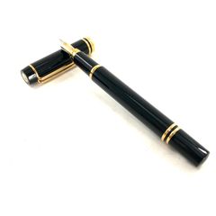 WATERMAN ウォーターマン Le Man ル・マン100 F 細字 筆記具 ブラック 万年筆 専用ケース付 18K 750 刻印【OE-800】